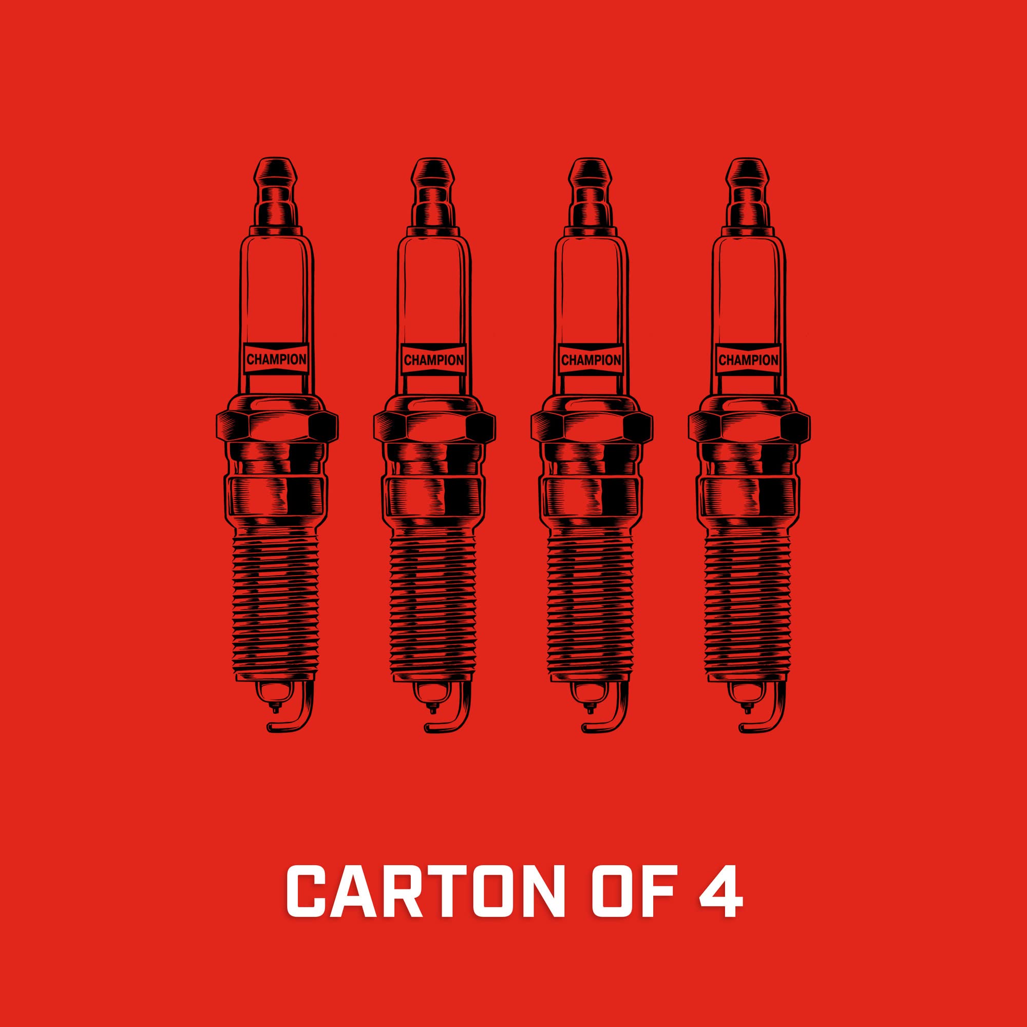 Picture of Champion 706 Copper Plus Small Engine Spark Plug - Pack of 4
