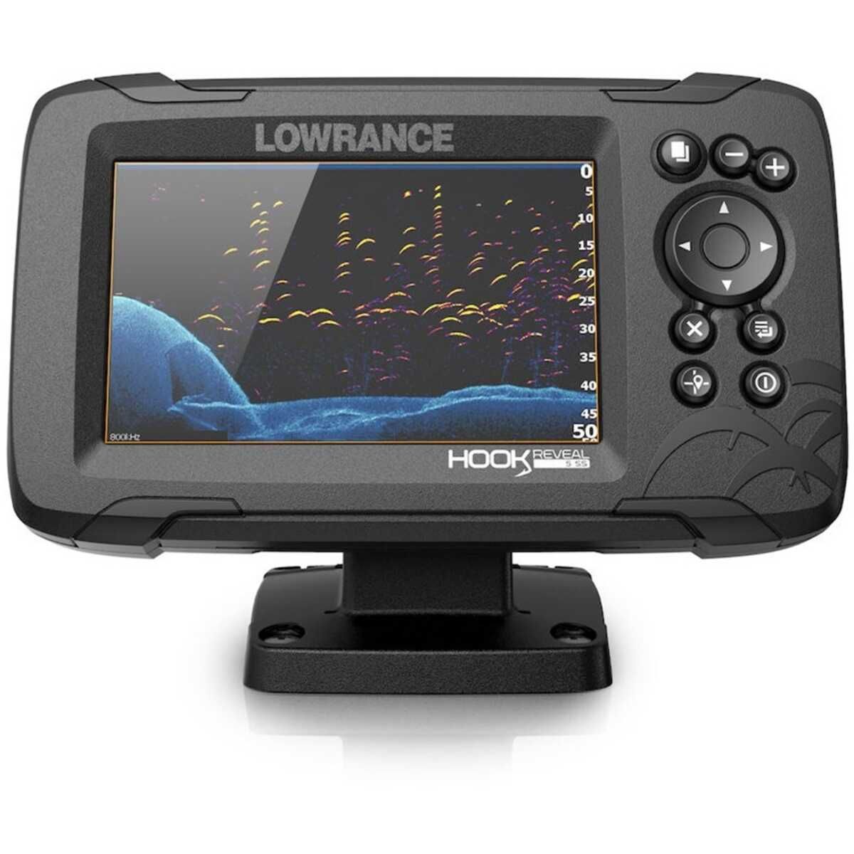 Used Chartplotters Lowrance 055-15500-001 HOOK Reveal 5 SplitShot Fishfinder Chartplotter ...