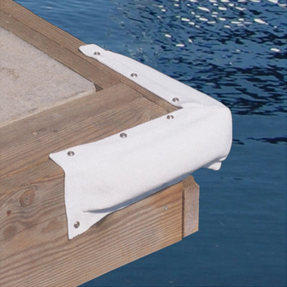 Taylor Made 2020108579 Dock Corner Bumper Medium White 3" x 12"