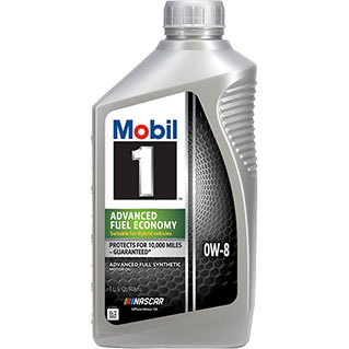 Picture of Mobil 127857 Advanced Fuel Economy Full Synthetic Motor Oil 0W-8 5 Quart