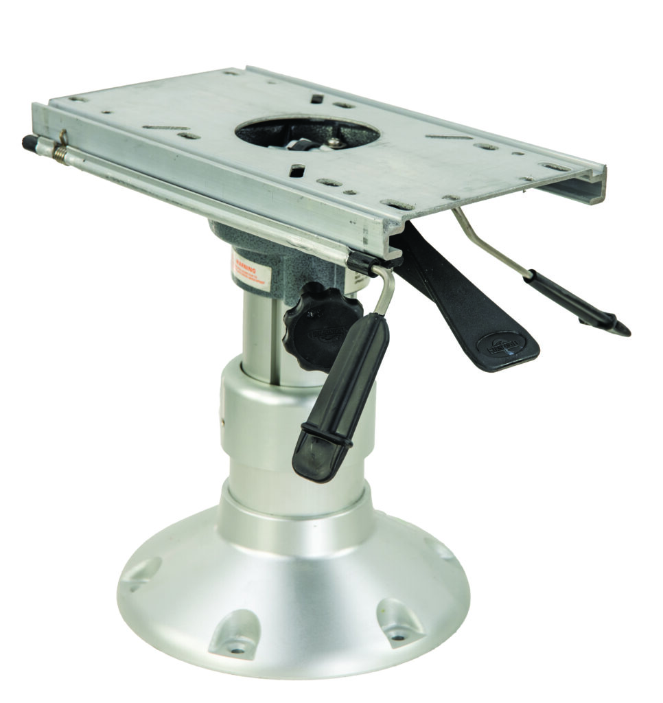 Springfield Marine 1280108-MPL Regatta 8" Fixed-Height Boat Seat Pedestal - Polished Aluminum 2-7/8"