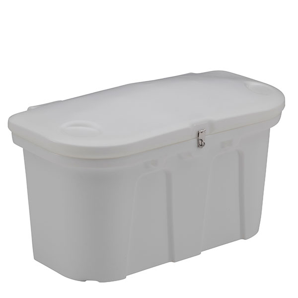 Taylor Made 2020108527 Stow N' Go Dock & Patio Storage Box White 43x21x26