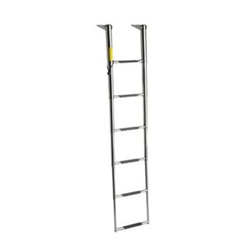 Attwood Marine 19686 6-Step Wide Body Over-Platform Telescoping Ladder
