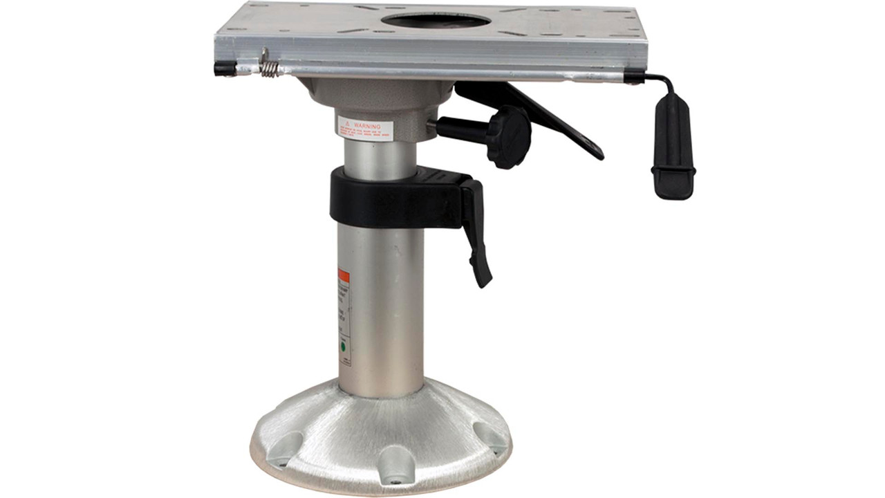 Springfield Marine 1253031-L Explorer Manual Adjustable Pedestal with Trac-Lock Slide and Swivel