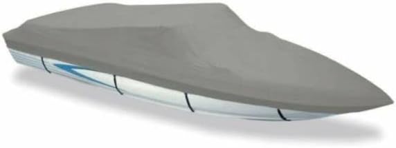 Carver Covers 77218F-10 Styled-to-Fit Boat Cover for Wide Bass Boats 18'6" Slate Gray