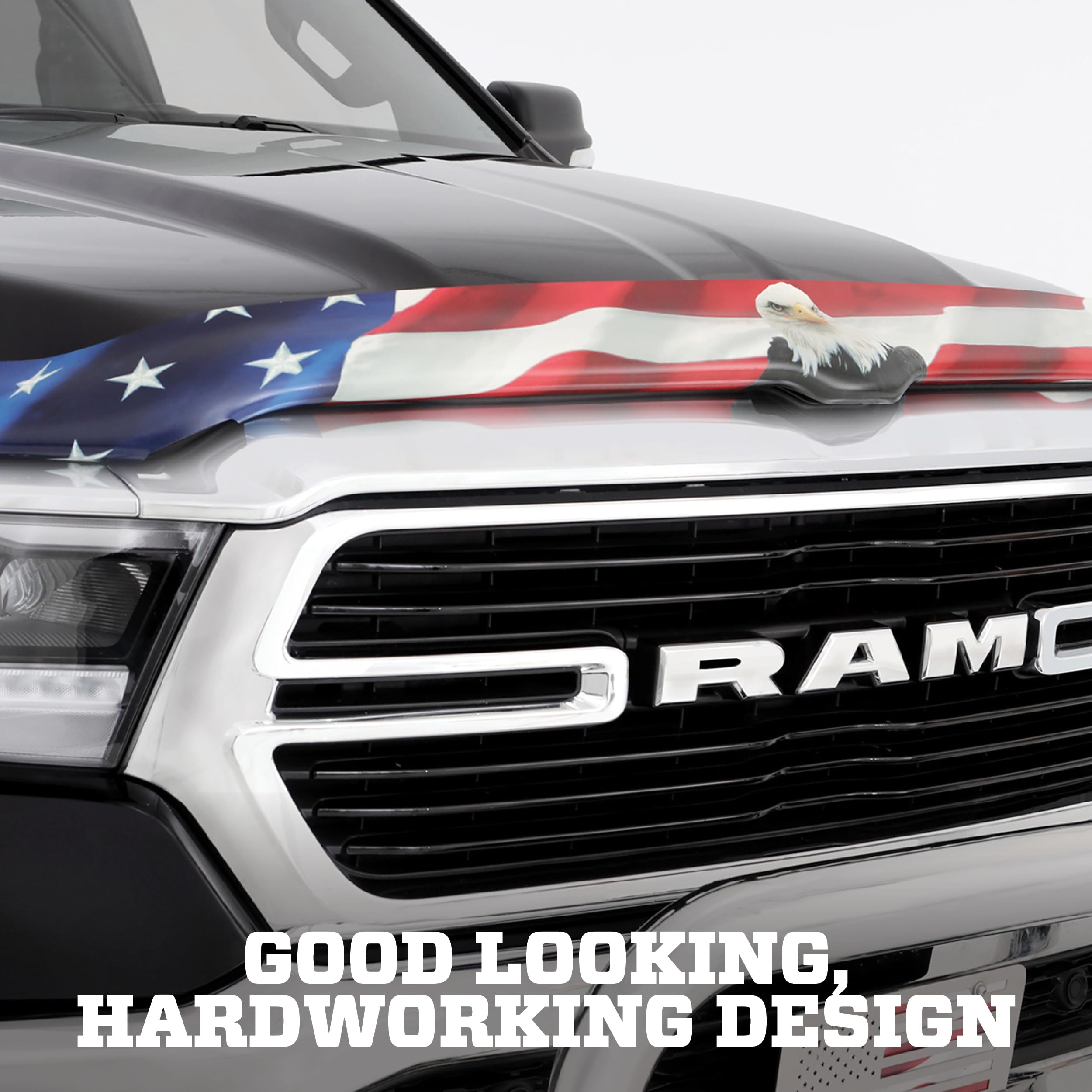 Husky Liners 2818108 Eagle American Flag Bug Shield Hood | Boatplicity