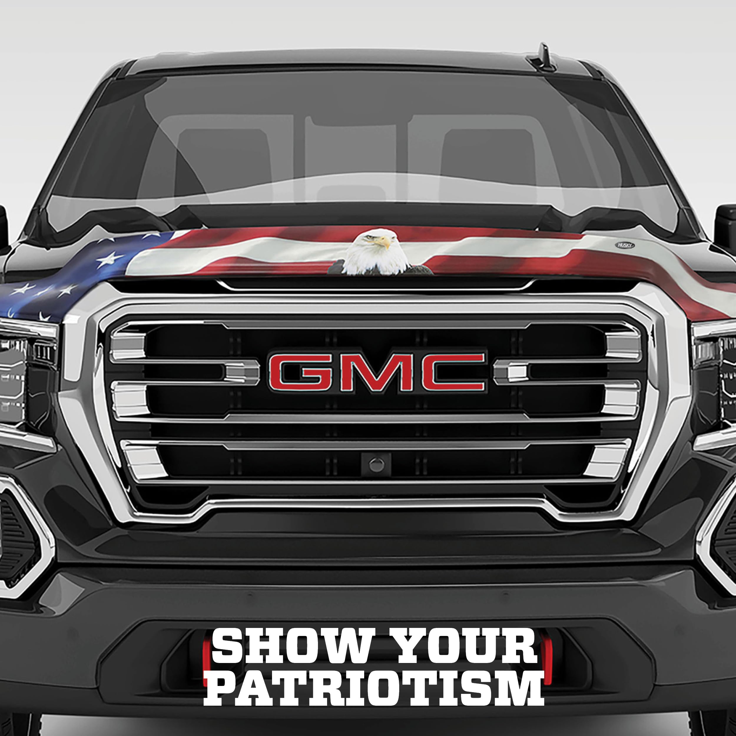 Husky Liners 2818108 Eagle American Flag Bug Shield Hood | Boatplicity