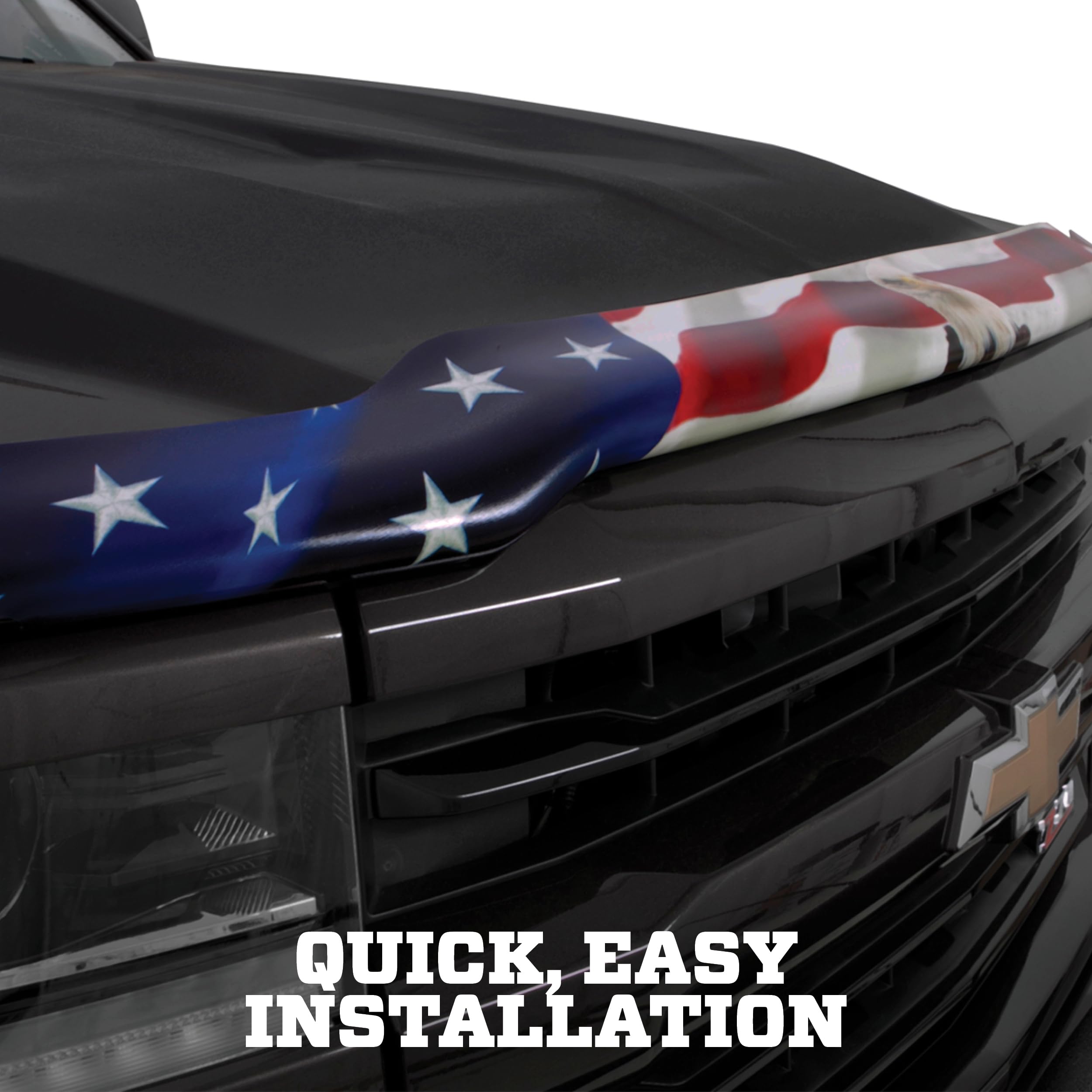 Husky Liners 2818108 Eagle American Flag Bug Shield Hood | Boatplicity