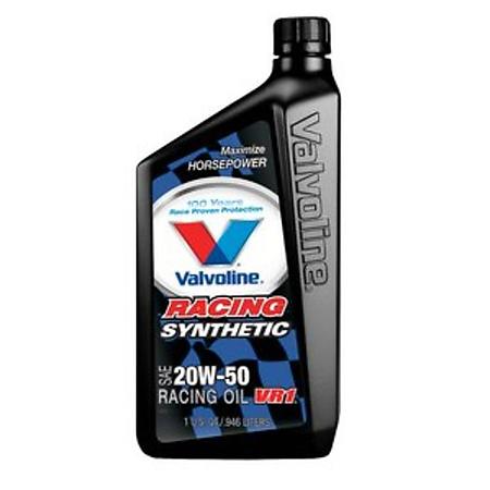 Valvoline 679082 VR1 Racing Synthetic 20W-50 Motor Oil - Case of 6 Quarts