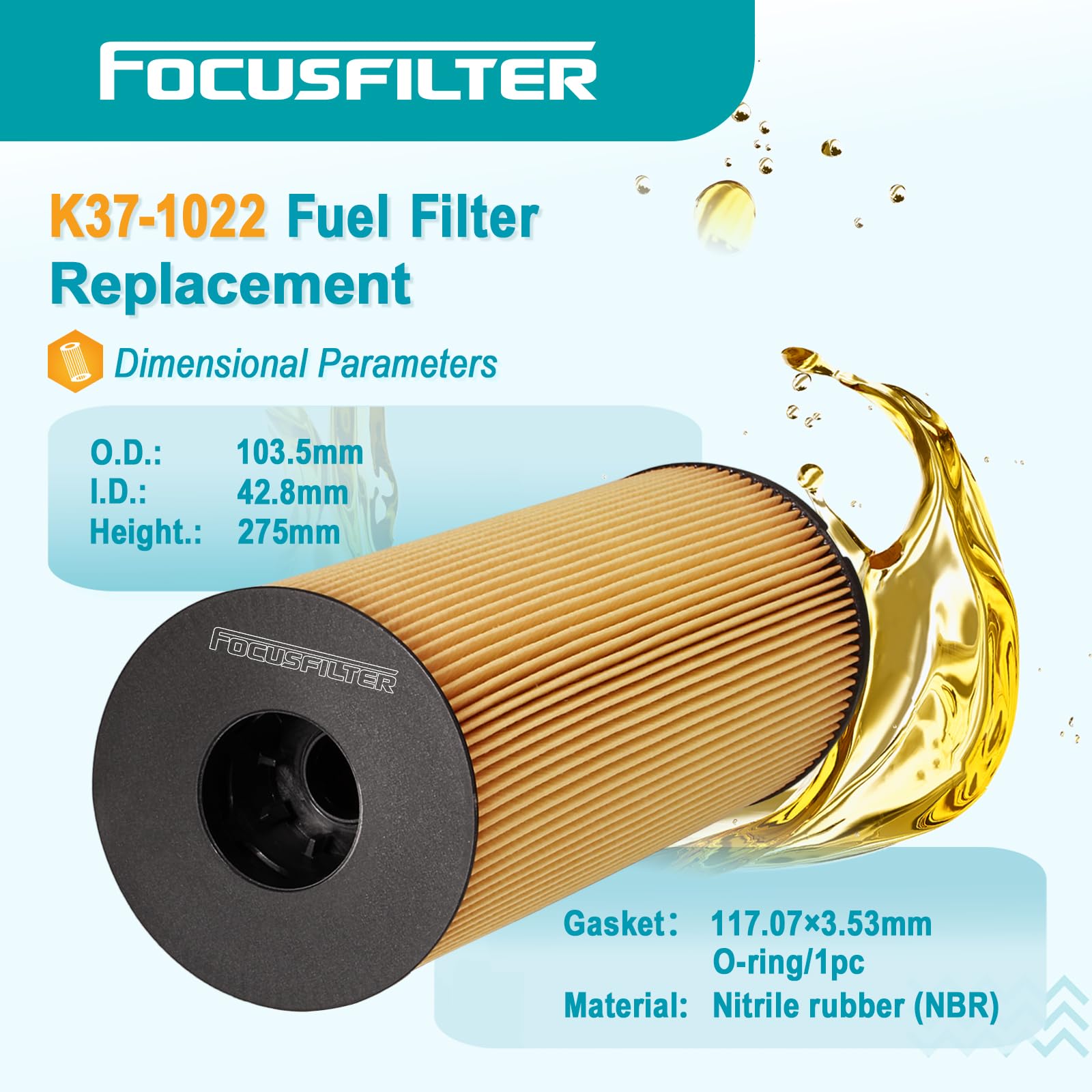 Picture of WIX Racing Filters WF10518 Cartridge Fuel Filter Metal Free