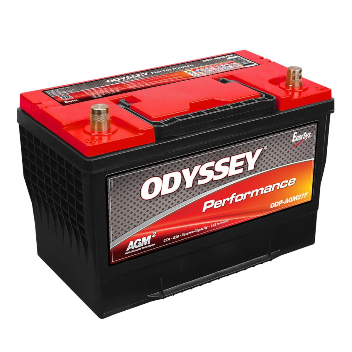 Picture of Odyssey Battery ODP-AGM27F Performance Series Group 27F AGM Battery 850 CCA