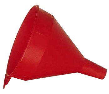 WirthCo 32006 Red Safety Funnel with Screen, 6 Quart Capacity