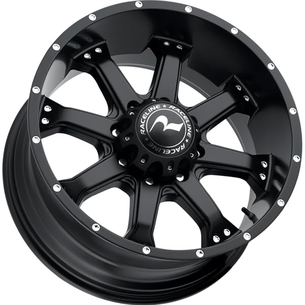 Picture of Raceline 991B-29080-12 Assault Satin Black Wheel 20x9 8x6.5 -12mm Offset