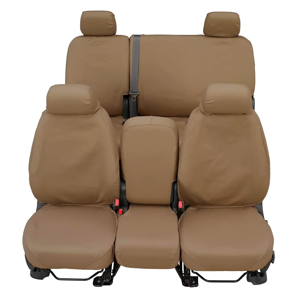 Picture of Covercraft SS7458PCTP SeatSaver Polycotton Custom Seat Cover Second Row Taupe