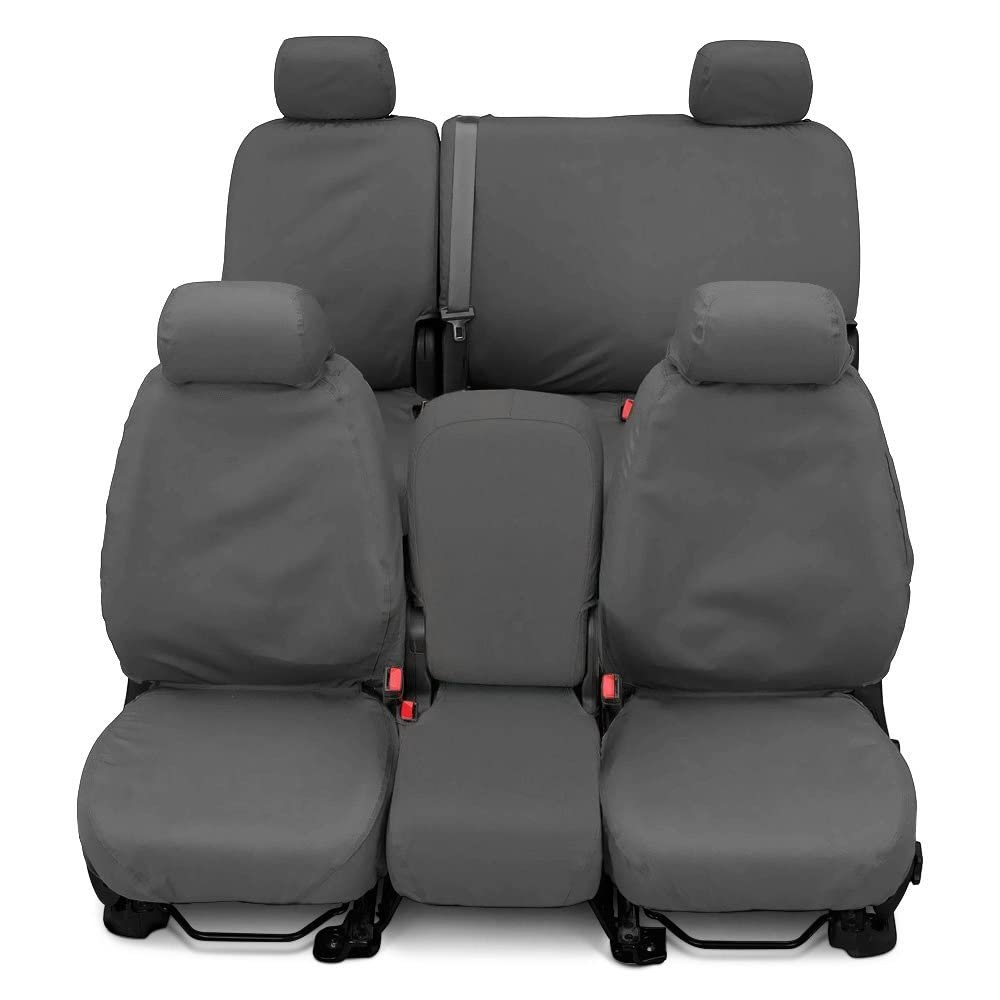 Picture of Covercraft SS8378WFGY Waterproof Polyester SeatSaver Custom Second Row Seat Covers Grey