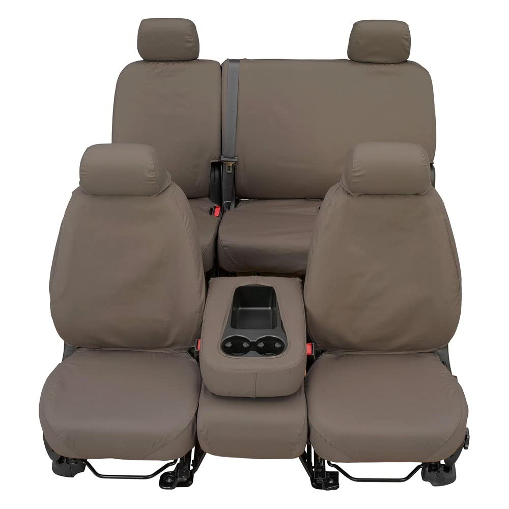 Picture of Covercraft SS8492PCCT Polycotton SeatSaver Custom Second Row Seat Cover Misty Grey