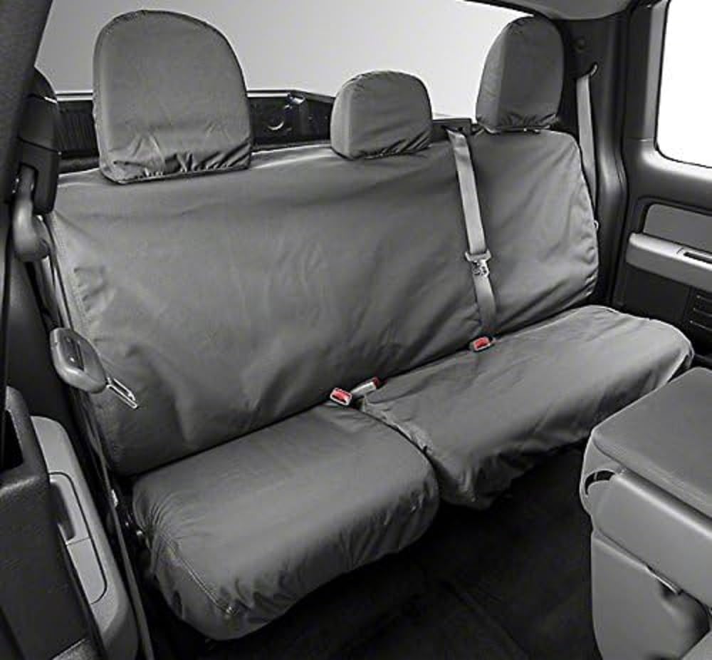Picture of Covercraft SS8365WFGY Waterproof Polyester SeatSaver Custom Second Row Seat Covers Grey