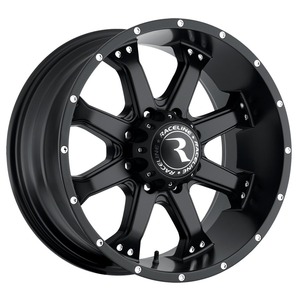 Picture of Raceline 991B-29080-12 Assault Satin Black Wheel 20x9 8x6.5 -12mm Offset