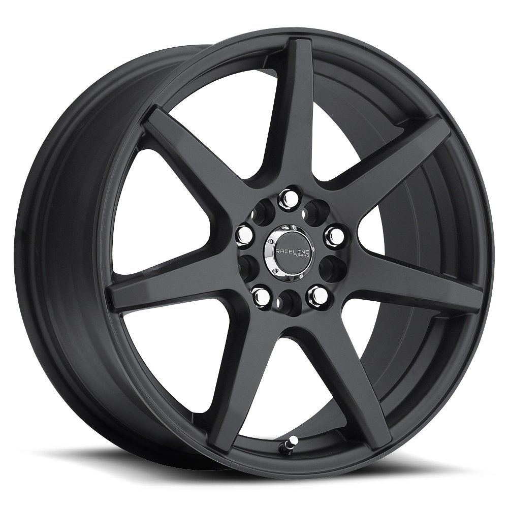 Picture of Raceline Wheels 131B-77589+40 Evo Black Wheel 17x7.5 5x100/5x114.3 +40mm Offset