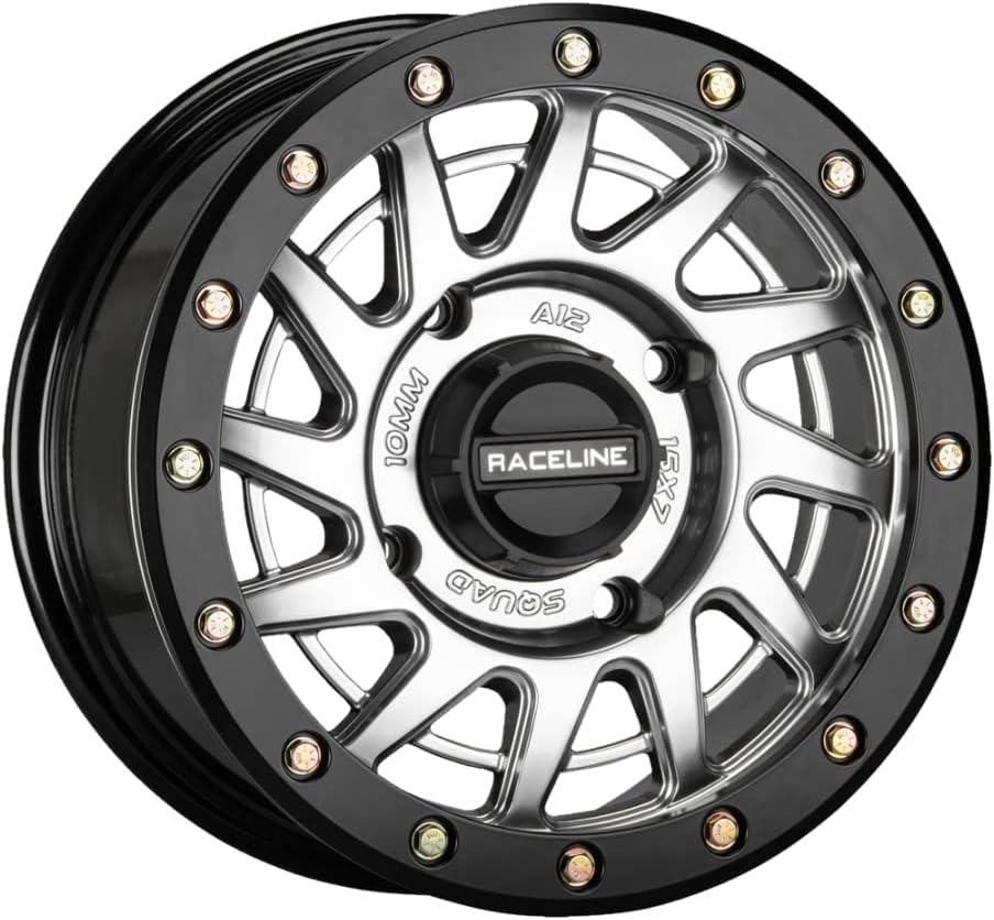 Picture of Raceline Wheels A12SB-57037+38 Squad Beadlock 15x7 Wheel 4x137 Hyper Silver