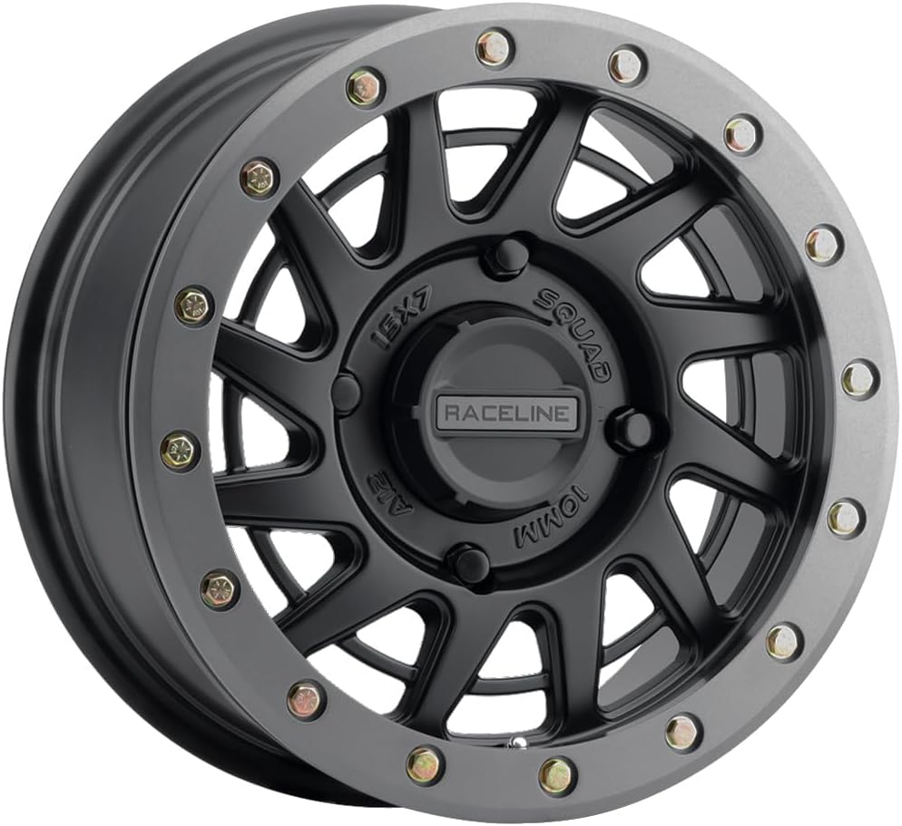Picture of Raceline Wheels A12BG-57037+38 Squad Beadlock Wheel 15x7 4/137 Black Gunmetal