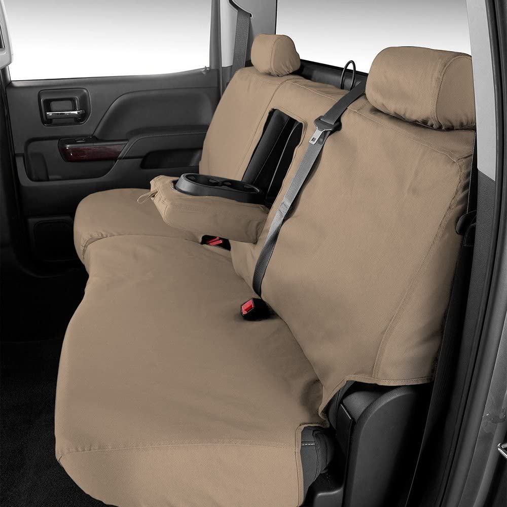 Picture of Covercraft SS7458PCTP SeatSaver Polycotton Custom Seat Cover Second Row Taupe