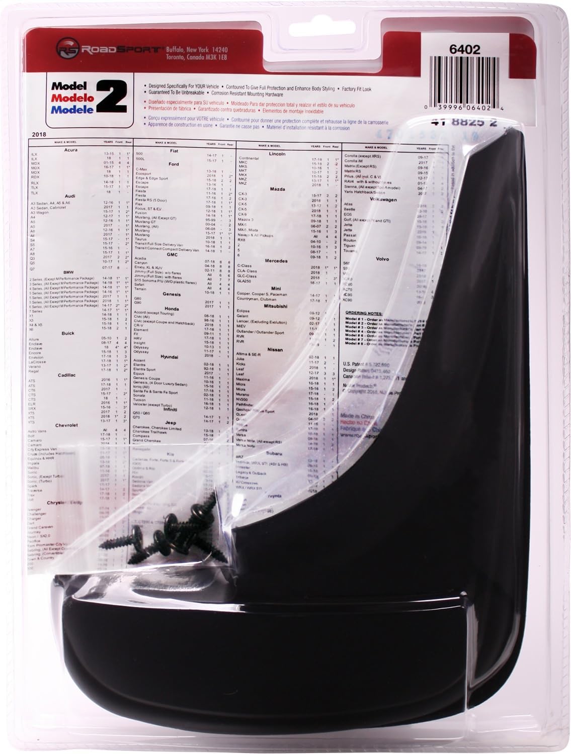Picture of Hopkins 6402 Roadsportpro Fit Car Splash Guard Mud Flap