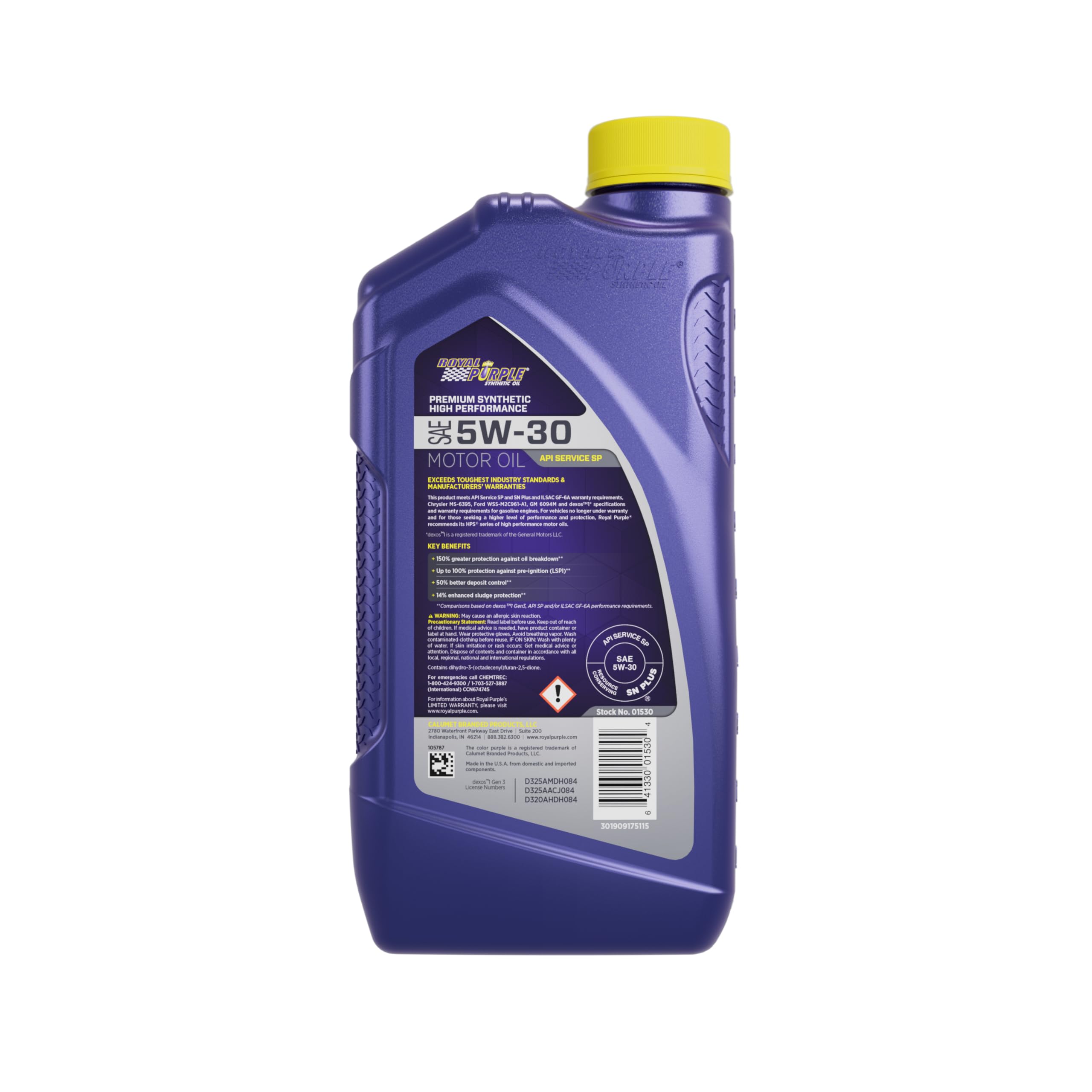 Picture of Royal Purple 1530 High Performance SAE 5W-30 Synthetic Motor Oil - 1 Quart