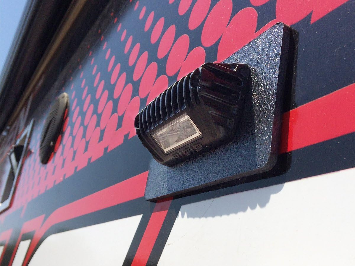 Picture of RIGID Industries 86630 1x2 65 Degree DC Scene Light Amber LED Black Housing