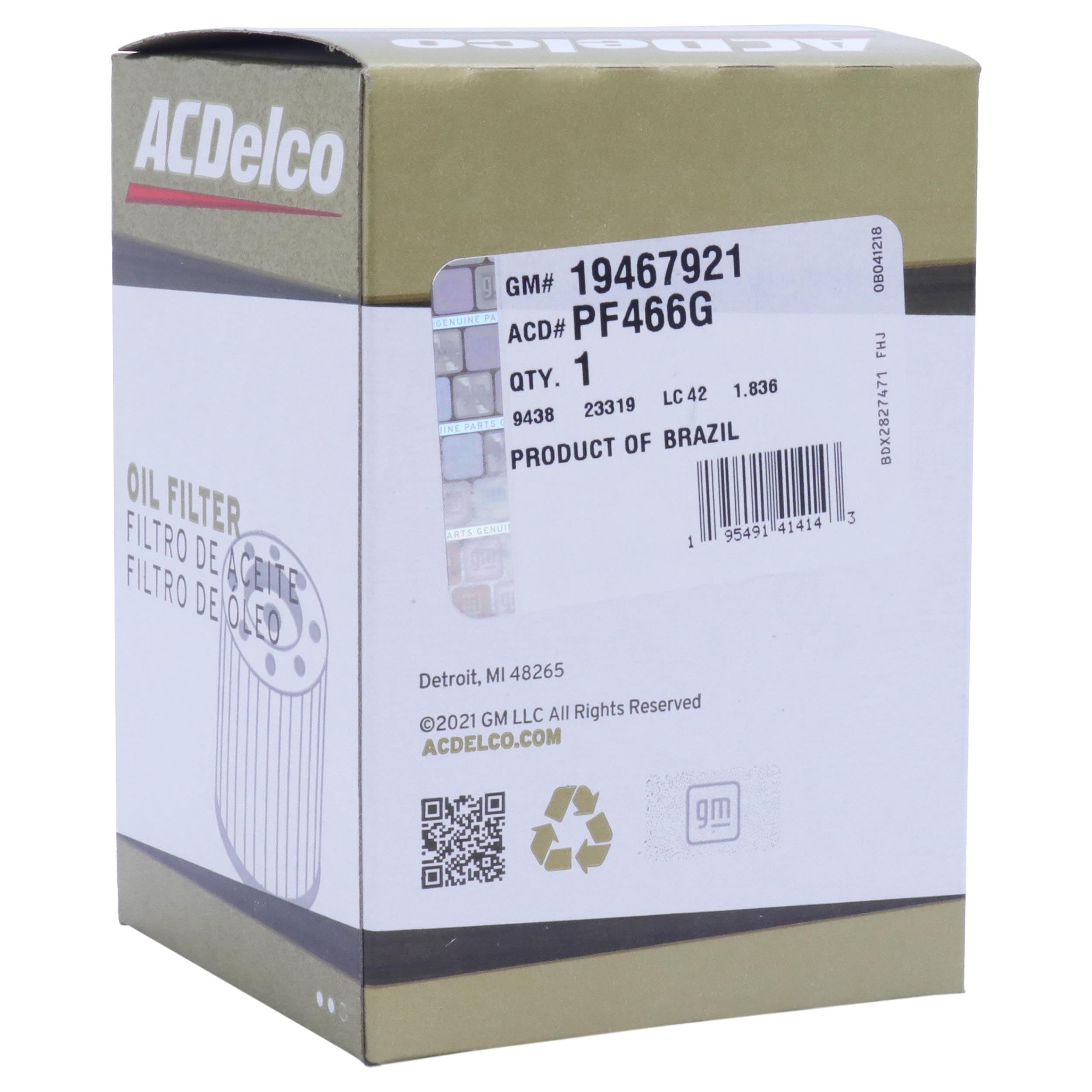 Picture of ACDelco PF466G Professional Engine Oil Filter