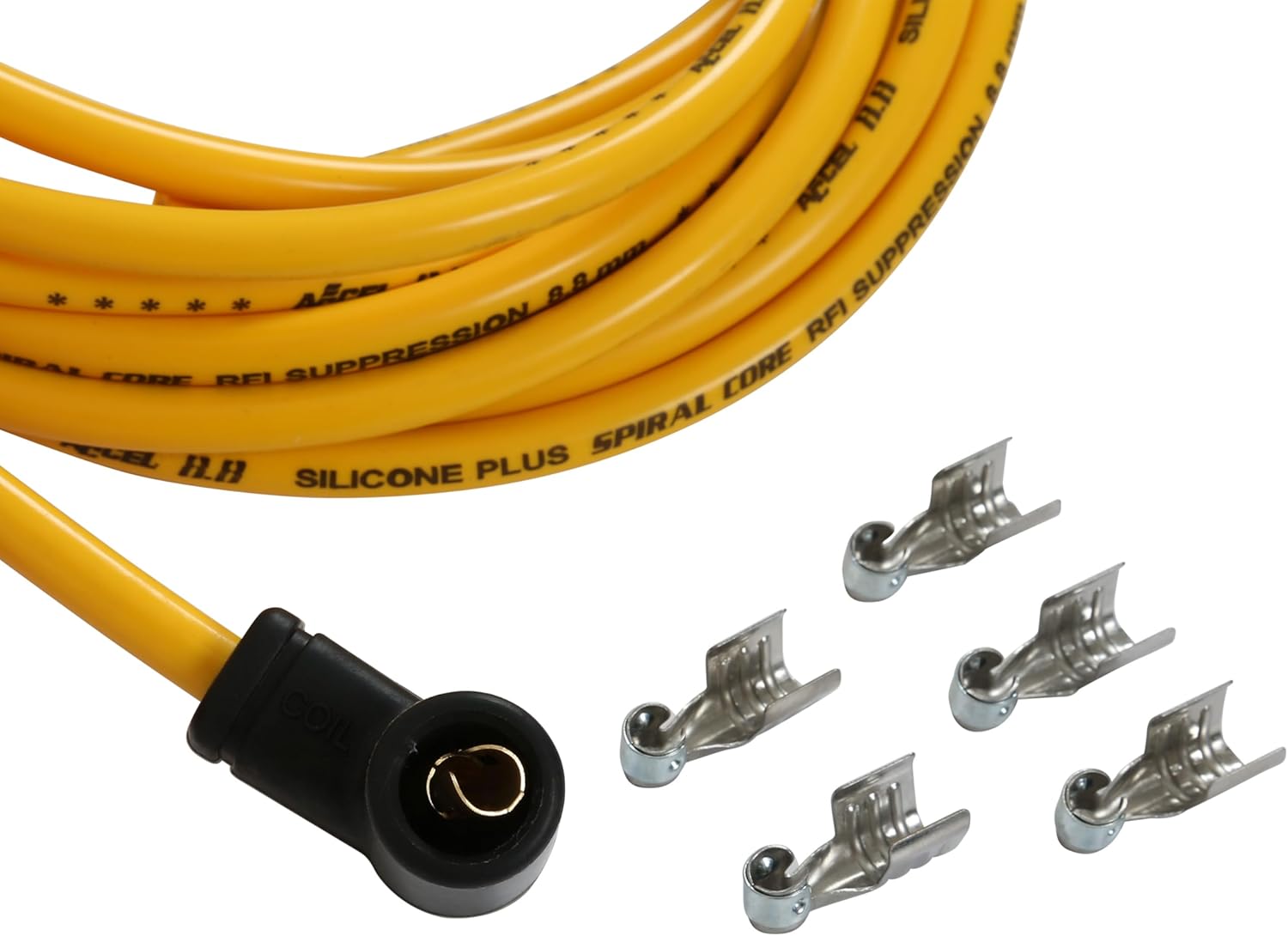 Picture of Accel 8031 Spark Plug Wire Set 8.8mm Universal 90° Boots Yellow