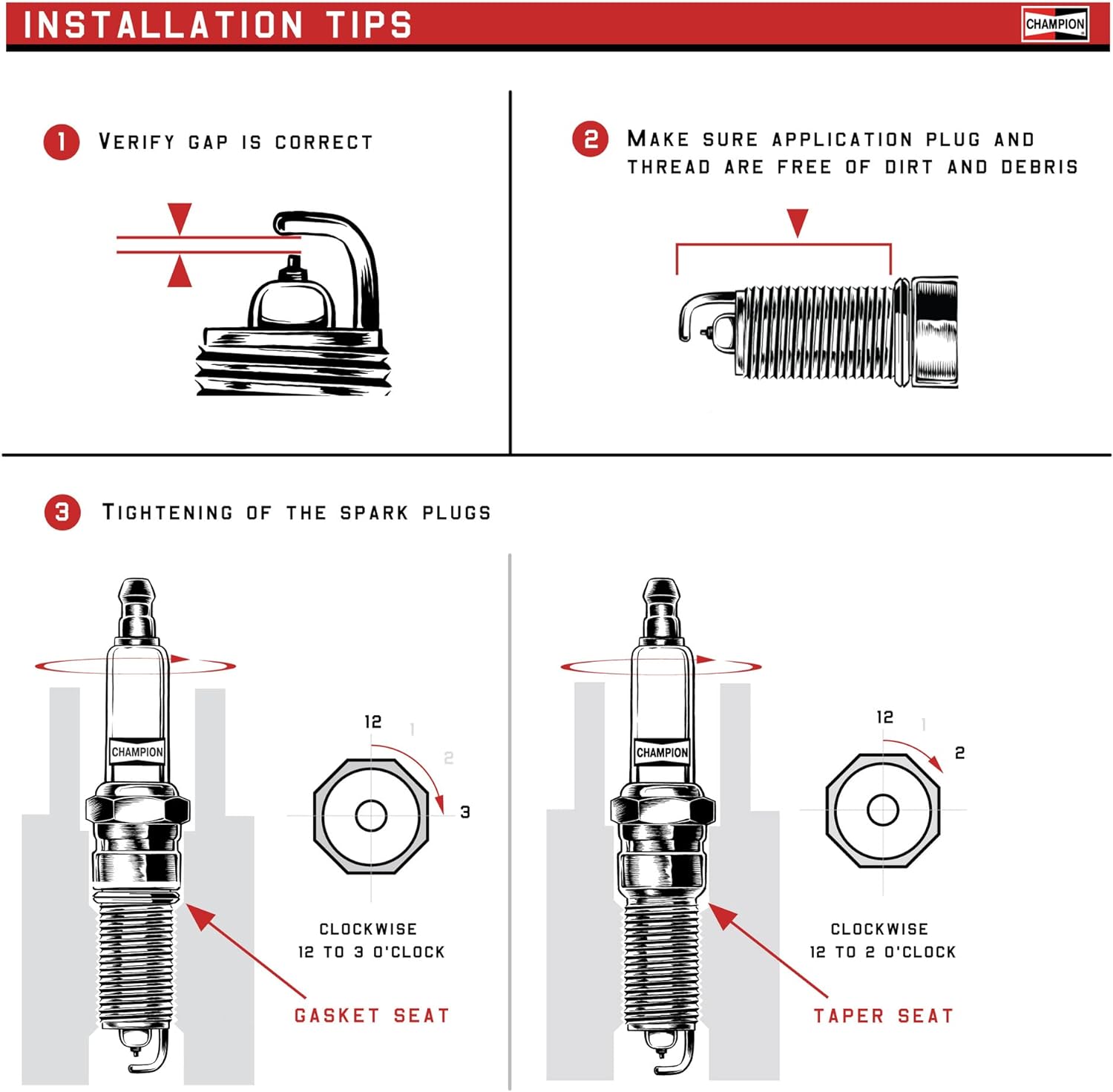 Picture of Champion 9404 Iridium Spark Plug - RS14WYPB5