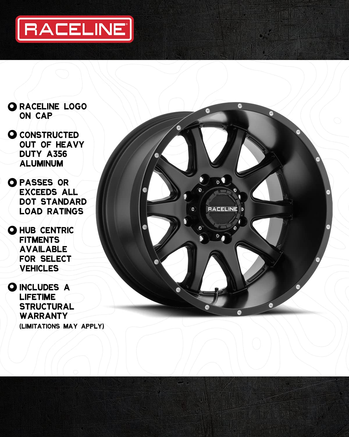 Picture of Raceline 146B-88089+40 Matrix 18x8 Gloss Black Wheel 5x100/5x114.3 +40mm