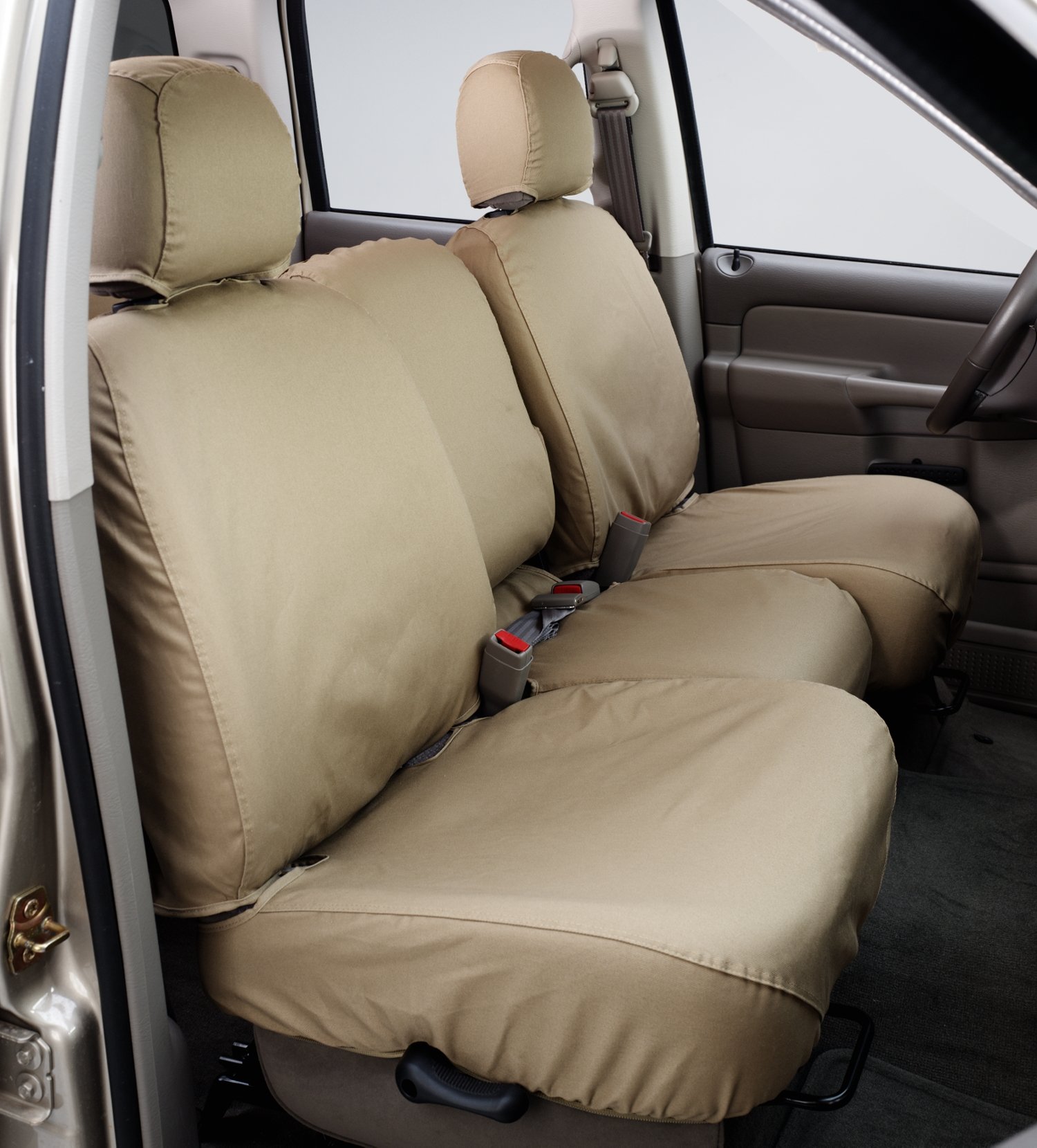 Picture of Covercraft SS8332PCCT Polycotton SeatSaver Custom Second Row Seat Cover Misty - Grey