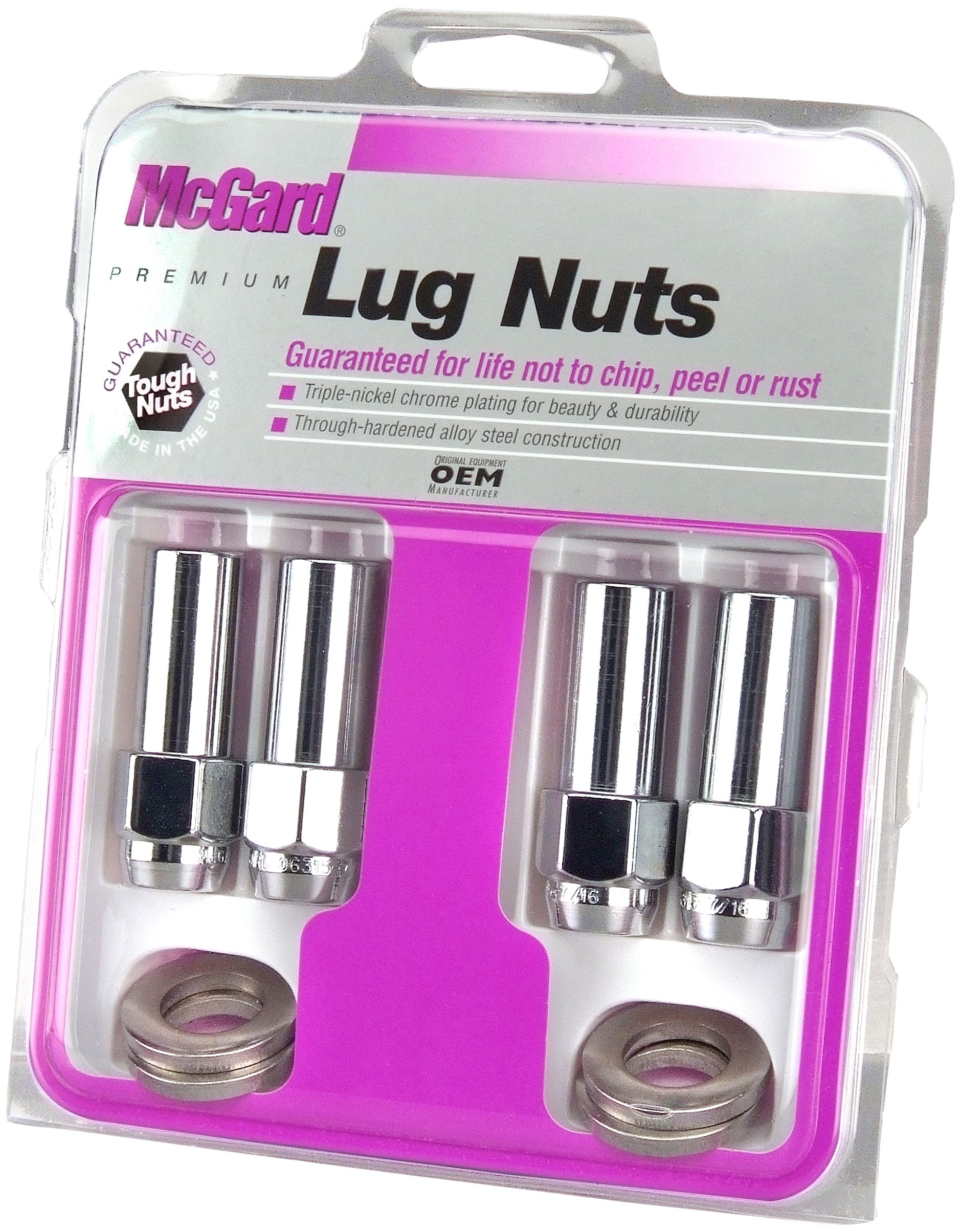 Picture of McGard 63015 Chrome Mag Shank Style Lug Nuts 7/16-20 Thread