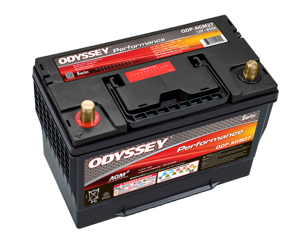 Picture of Odyssey Battery ODP-AGM27 Performance Series Group 27 AGM Battery 850 CCA