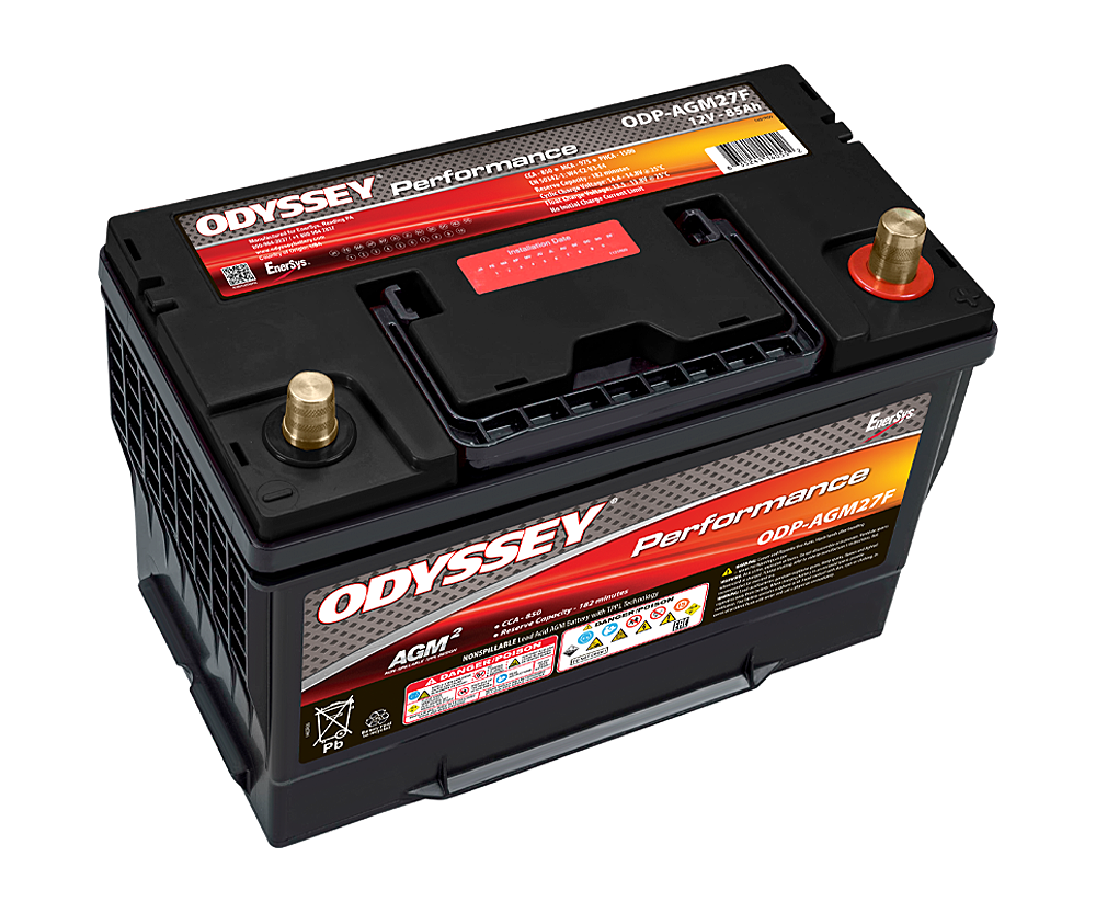 Picture of Odyssey Battery ODP-AGM27F Performance Series Group 27F AGM Battery 850 CCA