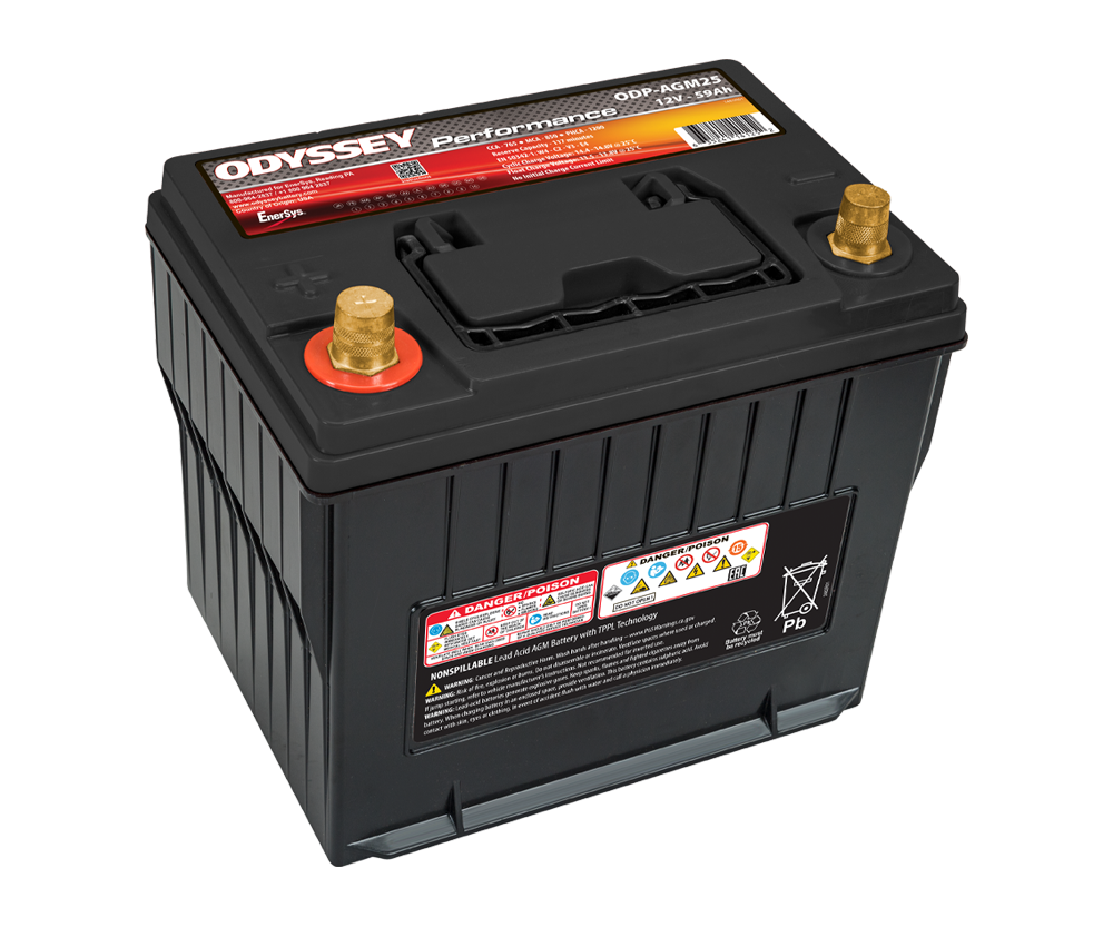 Picture of Odyssey Battery ODP-AGM25 Group 25 AGM Battery 765 CCA