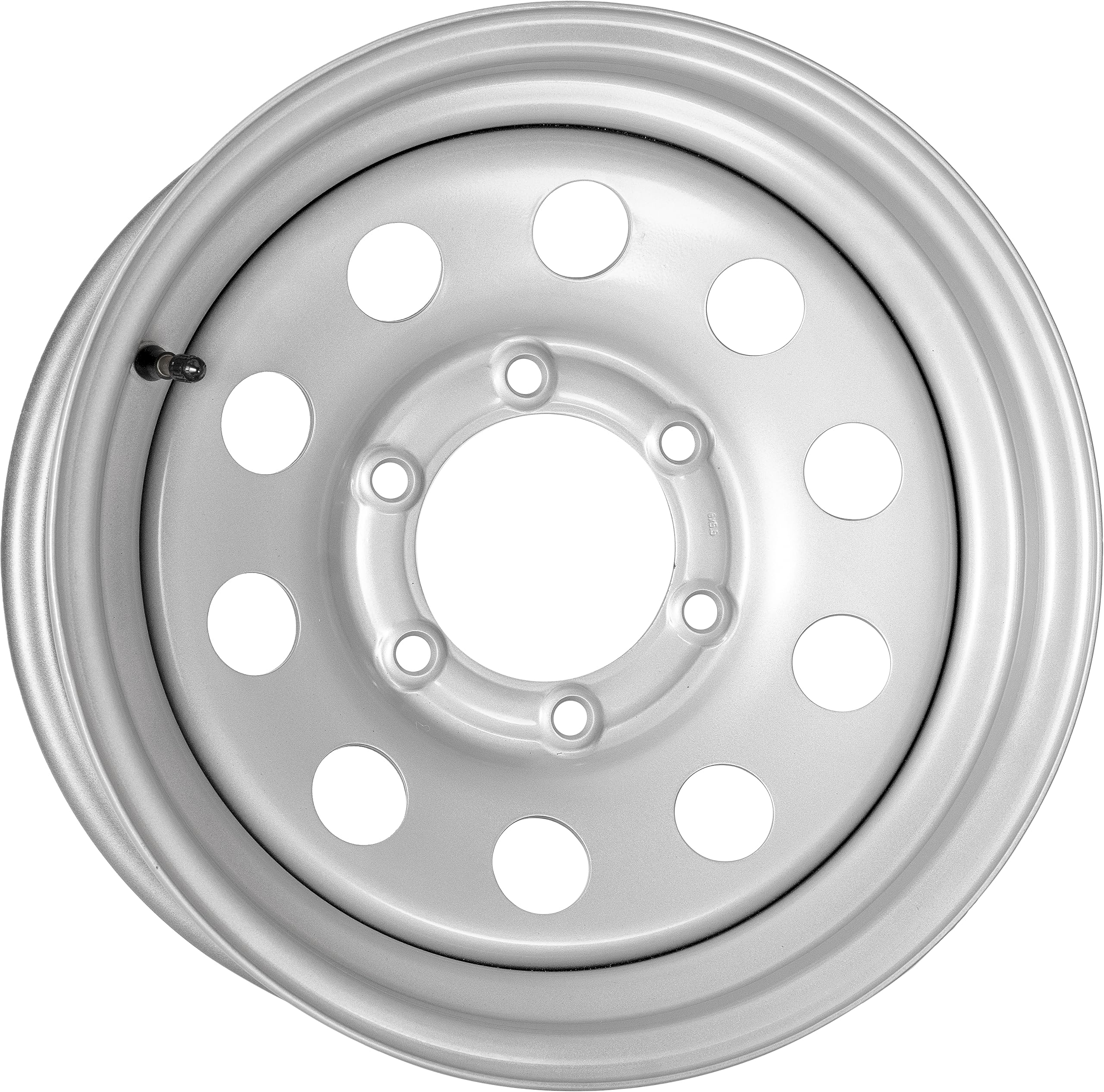 Picture of Taskmaster WS-15060655-SM-14341-R 15x6 Silver Modular Steel Trailer Wheel 6-Lug 5.5 3300 lb