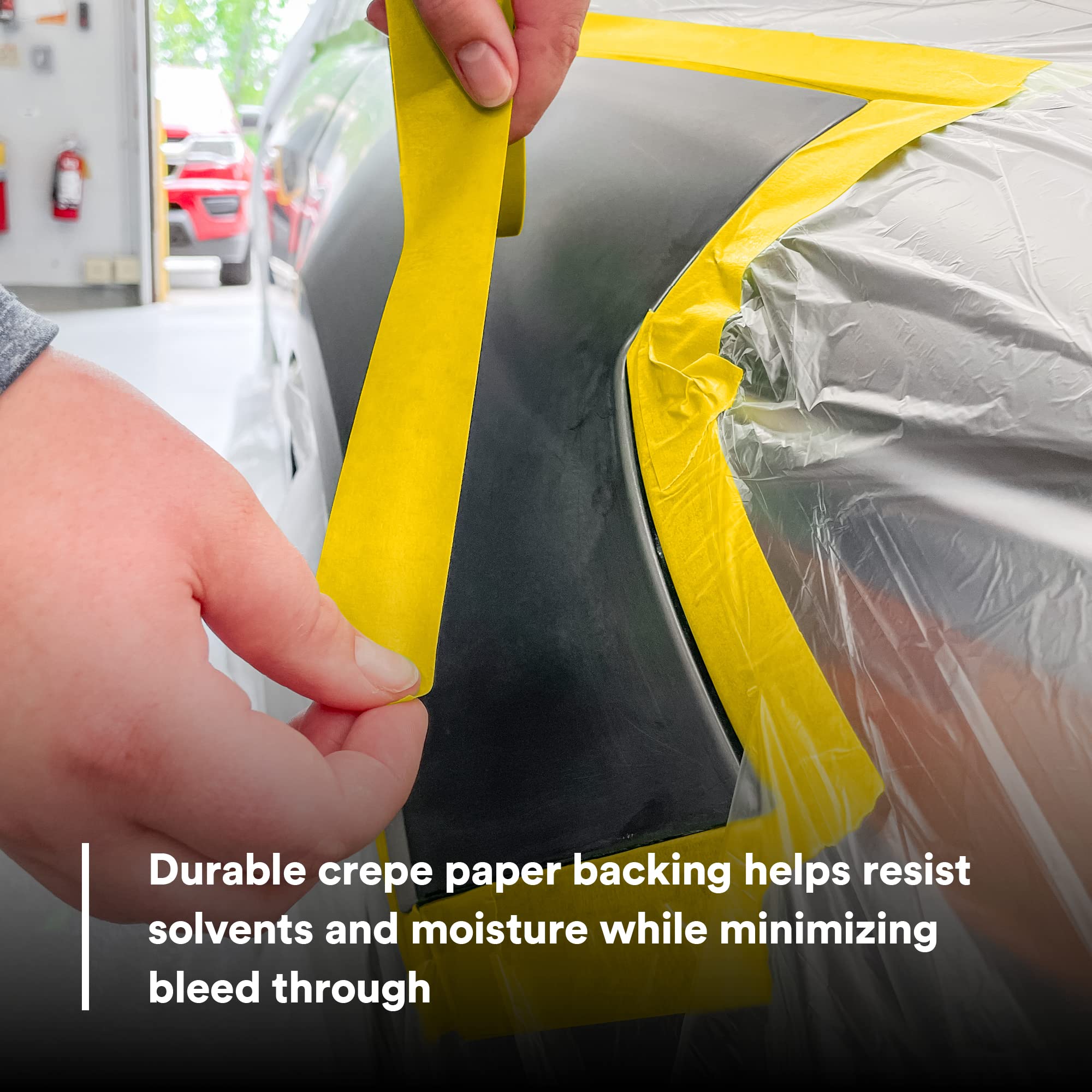 Picture of 3M 06653 Automotive Refinish Yellow Masking Tape