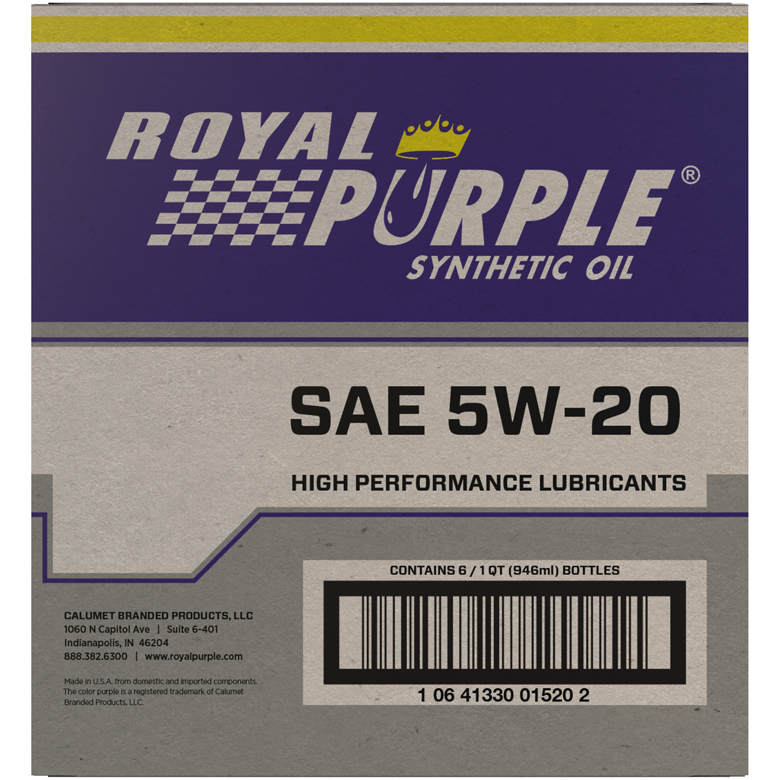 Picture of Royal Purple 06520 SAE High Performance Synthetic Motor Oil - 5W-20