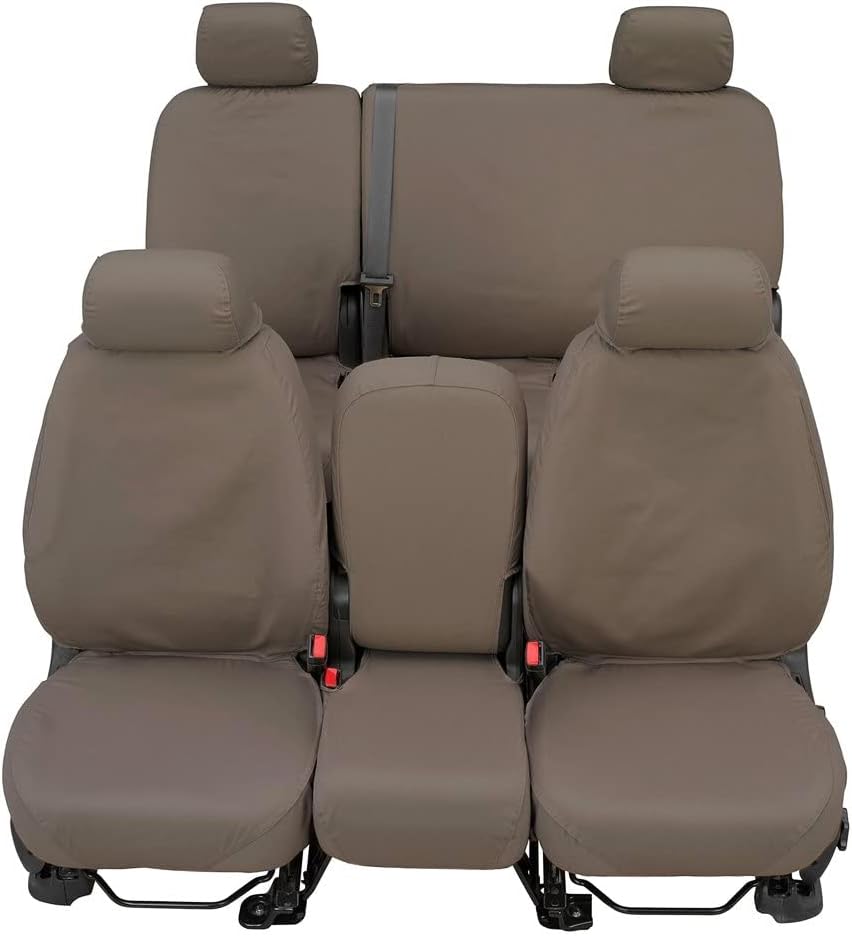 Picture of Covercraft SS7462PCCT Polycotton SeatSaver Custom Second Row Seat Cover Misty - Grey