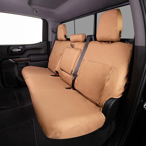 Picture of Covercraft SS8426PCTN Polycotton SeatSaver Custom Seat Cover Second Row - Tan