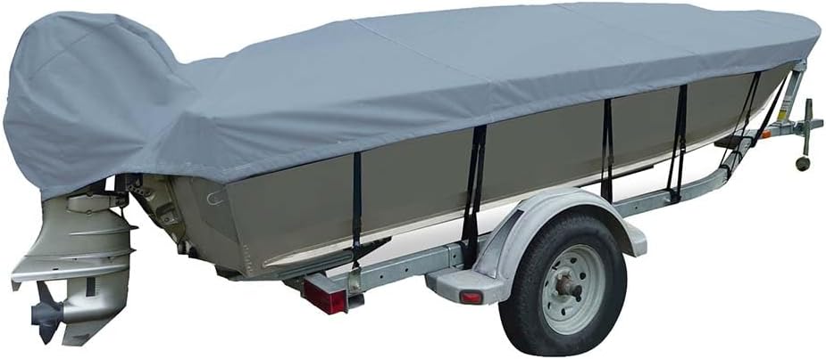 Picture of Carver Covers 71116F-10 Poly-Flex II Boat Cover for V-Hull Fishing Boats - 16.5'