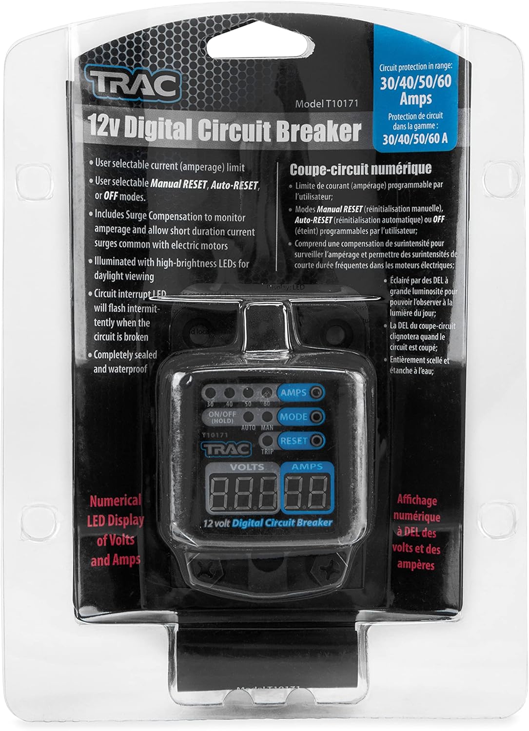 Picture of Trac Outdoor 69402 Digital Circuit Breaker with Display 30-60 Amp