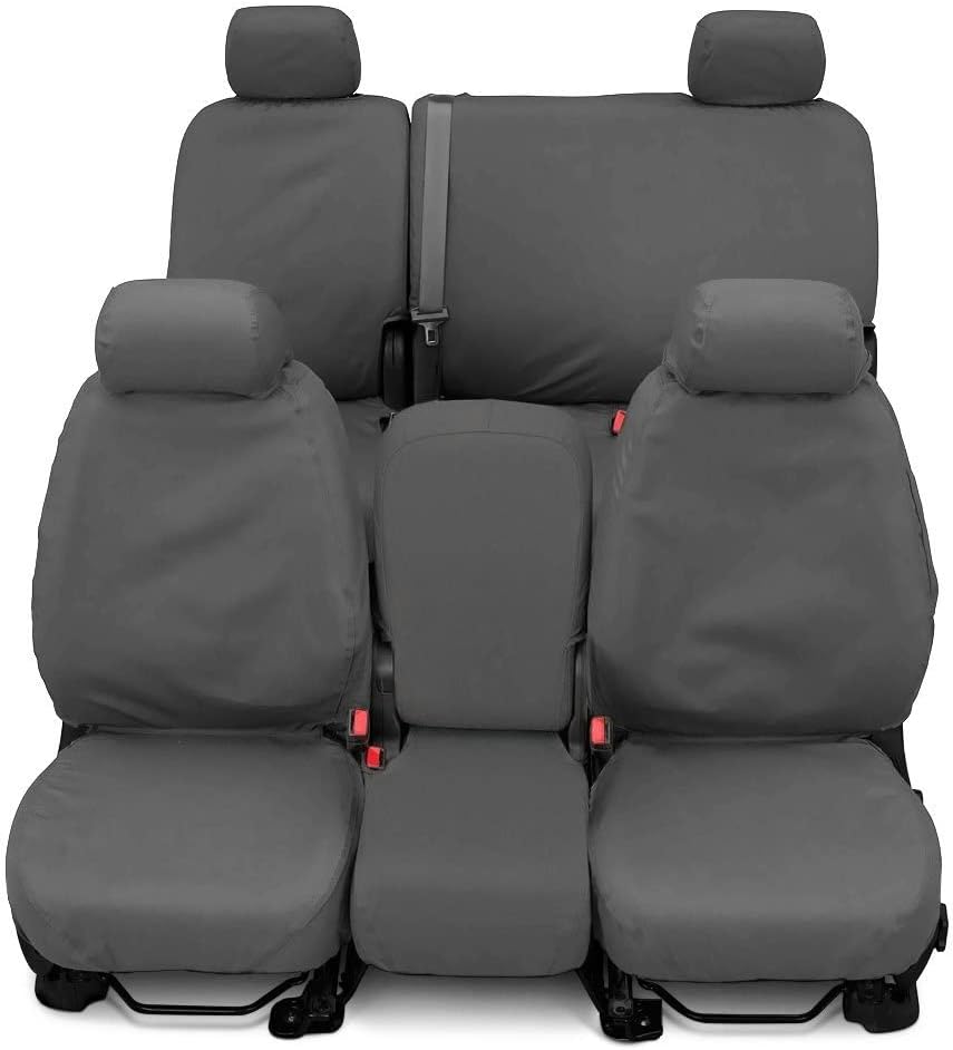 Picture of Covercraft SS8502WFGY Waterproof Polyester Seatsaver Custom Second Row Seat Covers Grey