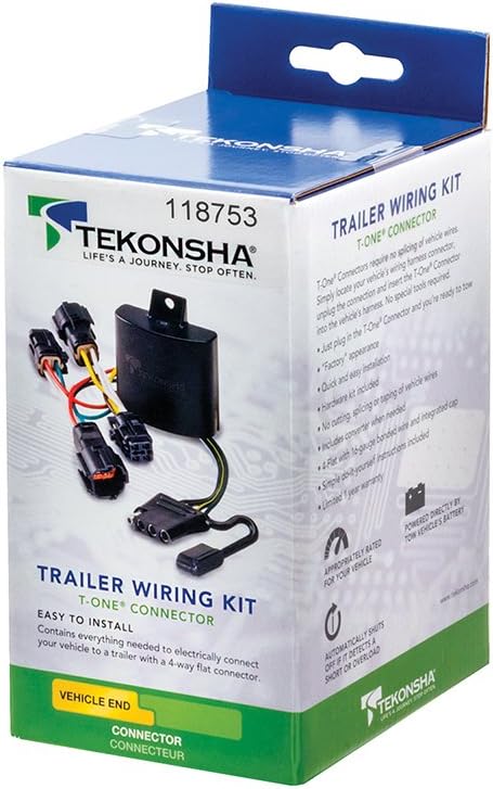 Picture of Tekonsha 118753 T-One Connector Assembly with ModuLite HD Module Trailer Wire Harnesses