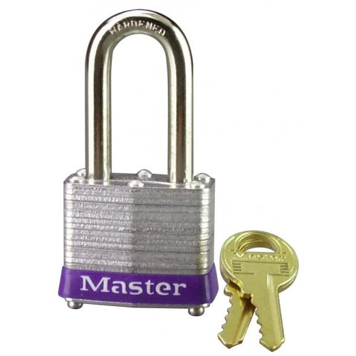 Master Lock 3DLF 1-9/16" Wide Laminated Steel Padlock with 1-1/2" Shackle