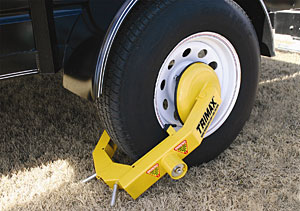 Trimax TWL100 Ultra-Max Adjustable Wheel Lock for Trailers and RVs