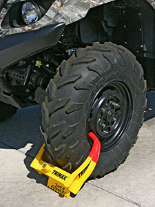 Trimax TCL65 Deluxe Universal Wheel Chock Lock for RV Trailers 6-10.5 Inch